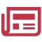 Icon illustration of a newspaper